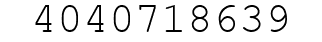 Number 4040718639.