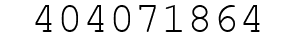 Number 404071864.