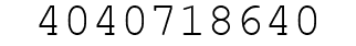 Number 4040718640.