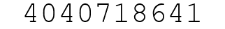 Number 4040718641.
