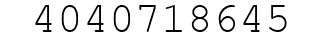Number 4040718645.