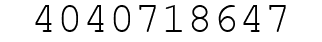 Number 4040718647.