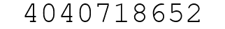 Number 4040718652.