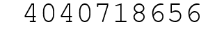 Number 4040718656.
