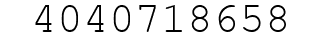 Number 4040718658.
