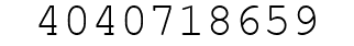 Number 4040718659.