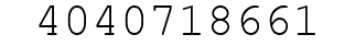 Number 4040718661.