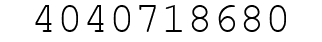 Number 4040718680.