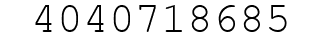 Number 4040718685.