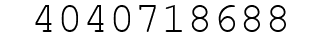 Number 4040718688.