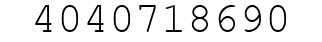 Number 4040718690.