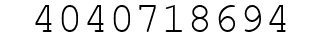 Number 4040718694.