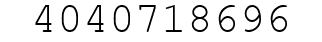 Number 4040718696.