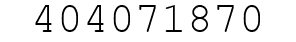 Number 404071870.