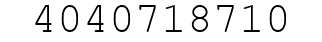 Number 4040718710.