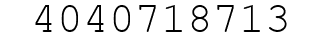 Number 4040718713.
