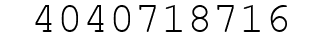 Number 4040718716.