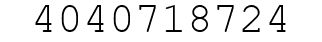 Number 4040718724.