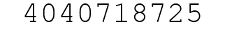 Number 4040718725.
