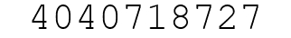 Number 4040718727.