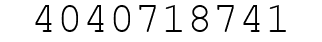 Number 4040718741.
