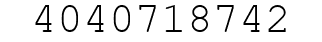 Number 4040718742.