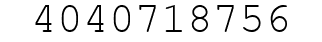 Number 4040718756.