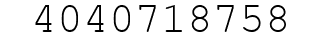 Number 4040718758.