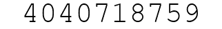 Number 4040718759.