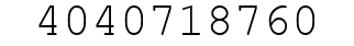 Number 4040718760.