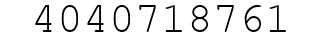 Number 4040718761.