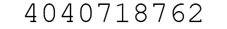 Number 4040718762.
