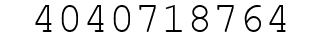 Number 4040718764.