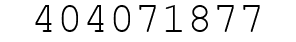 Number 404071877.