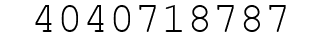 Number 4040718787.