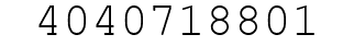 Number 4040718801.