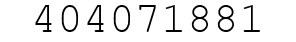 Number 404071881.