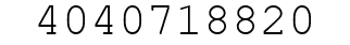 Number 4040718820.