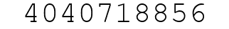 Number 4040718856.