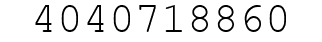 Number 4040718860.