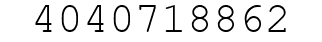 Number 4040718862.