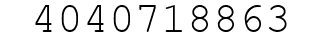 Number 4040718863.
