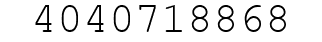 Number 4040718868.