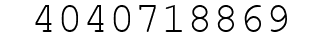 Number 4040718869.