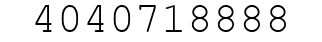 Number 4040718888.