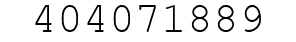 Number 404071889.