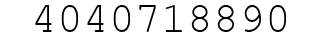 Number 4040718890.
