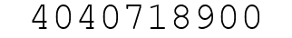 Number 4040718900.
