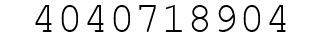 Number 4040718904.