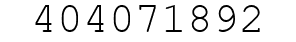 Number 404071892.